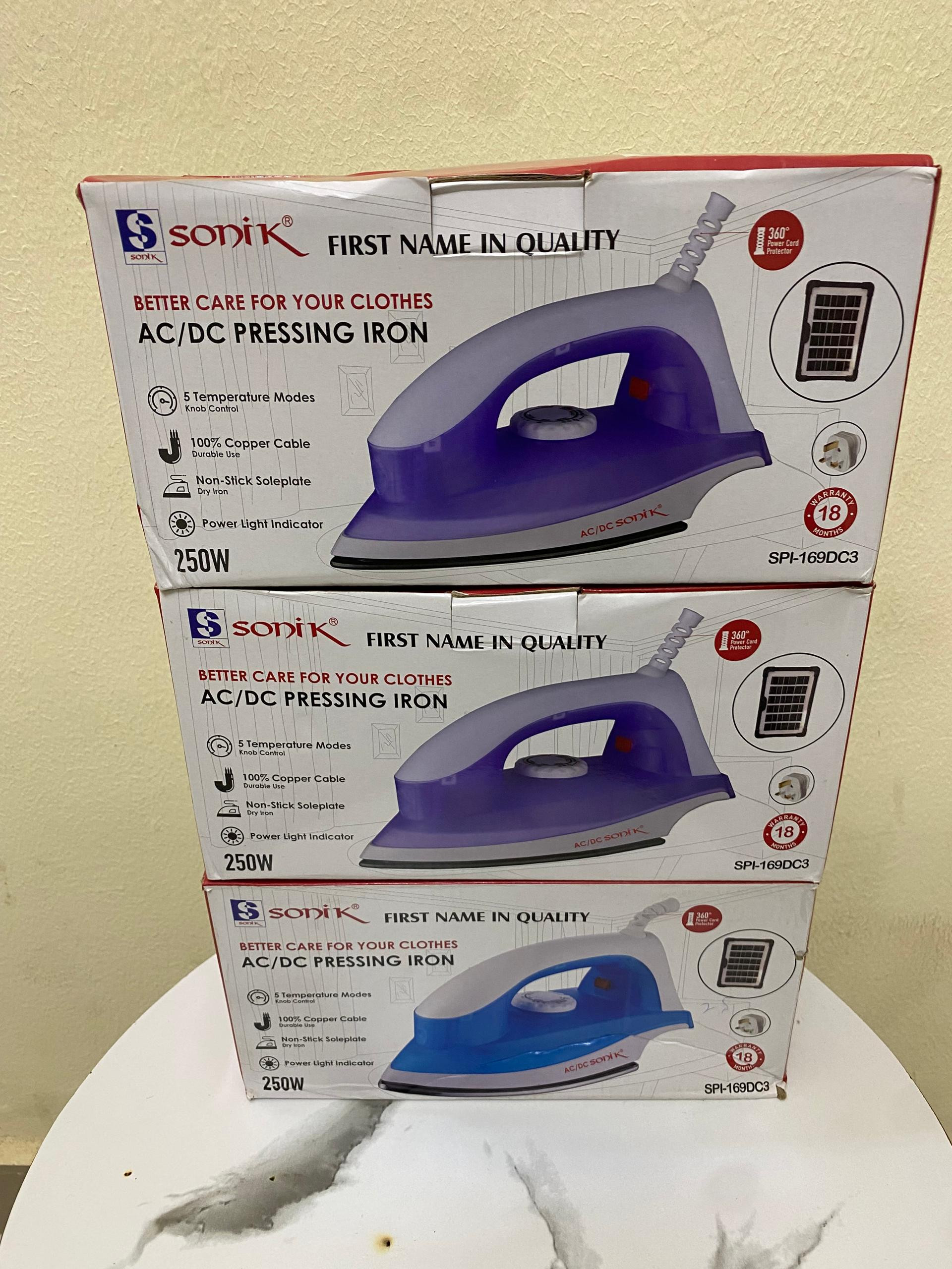 Sonik Inverter Friendly Solar Pressing Iron 300W