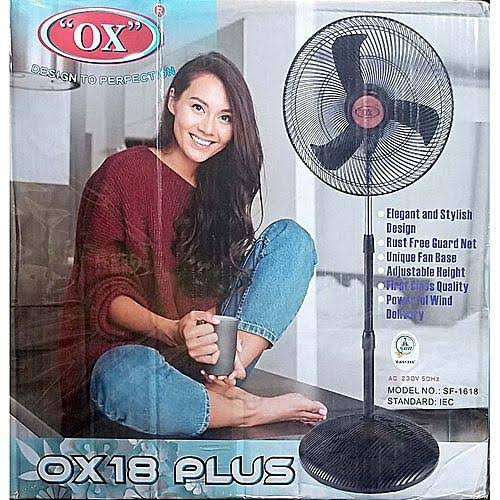 Ox PLUS 18inch STANDING FAN-BLACK